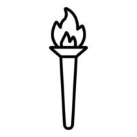 Torch Icon Style vector