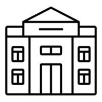 Old Building Icon Style vector
