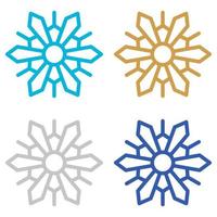 Snowflake isolated on white background vector