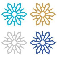 Snowflake isolated on white background vector