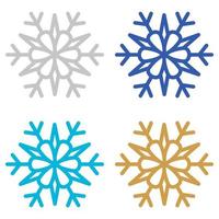 Snowflake isolated on white background vector