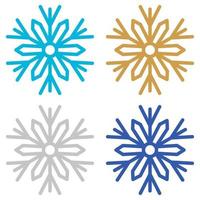 Snowflake isolated on white background vector