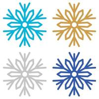 Snowflake isolated on white background vector