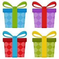 Gift box isolated on white background vector