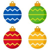 Christmas Ball isolated on white background vector