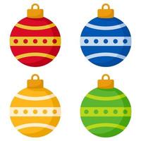 Christmas Ball isolated on white background vector