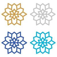 Snowflake isolated on white background vector