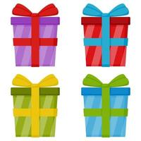 Gift box isolated on white background vector