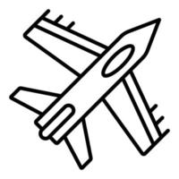 estilo de icono de avión vector