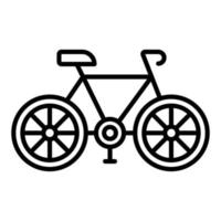 estilo de icono de bicicleta vector