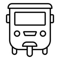 estilo de icono de tuk tuk vector