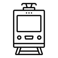 Tramcar Icon Style vector