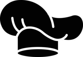 ilustración de diseño de icono de vector de sombrero de chef