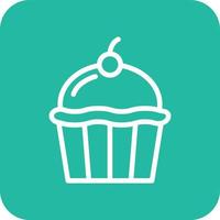 Cupcake Vector Icon Design Illustration