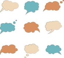 set of speech bubbles vector