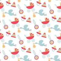 storks and toys vector