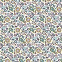 seamless paisley pattern vector