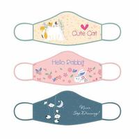face mask Fabric design for print vector