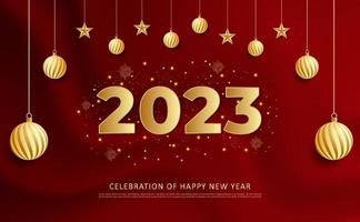 celebration of happy new year design background vector