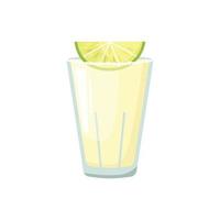 Vector illustration of a club alcoholic cocktail. Tequila