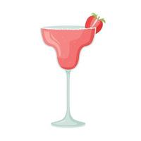 Vector illustration of a club alcoholic cocktail. Margaritas