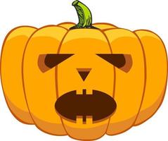 pumpkin emotions for halloween vector