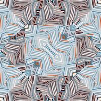 Geometric lines wallpaper. Abstract ethnic tile. Tribal mosaic seamless pattern. vector