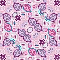 Decorative abstract mosaic ornament. Kaleidoscope seamless pattern. Hand drawn circle shapes wallpaper. vector