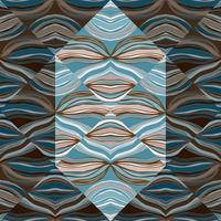 Psychedelic kaleidoscope seamless pattern. Geometric abstract mosaic ornament vector