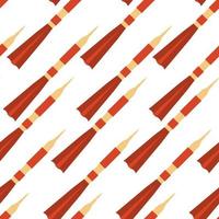 Seamless pattern with space rocket. Vector illustration.