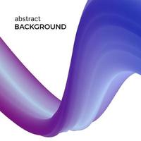 Color abstract composition of the blue watercolor waves. Vector abstract colorful background with bent dynamic form.