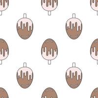 Seamless pattern with ice cream. Vector illustration.