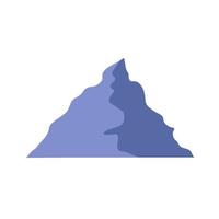 Mountain blue minimalis concept illustration vector