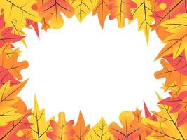 Fall Leaf Border vector