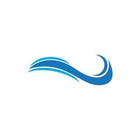 Water wave logo vector