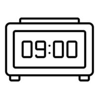 estilo de icono de reloj digital vector