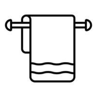 Towel Rack Icon Style vector