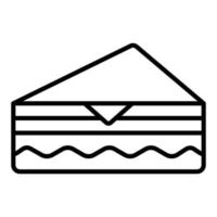 estilo de icono de sándwich estilo deli vector