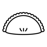 Empanada Icon Style vector