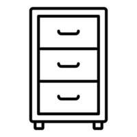 Night Stand Icon Style vector