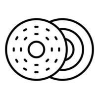 Bagel Icon Style vector