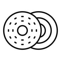 Bagel Icon Style vector