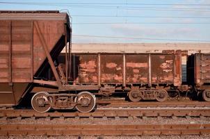 Parts of the freight railcar photo