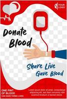 dia mundial de la donacion de sangre vector