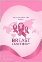 breast cancer day awareness october vector