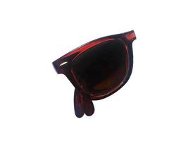 Brown sunglasses isolated on white background with copy space and clipping path photo