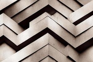 3d illustration of seamless concrete geometric walls photo