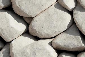 3d illustration of warm white rough grainy stones texture background. Seamless pattern. photo