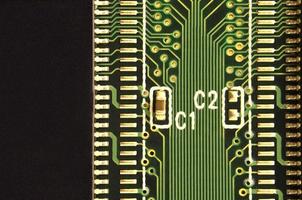 Macro of circuit board photo