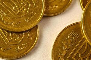 Macro of Ukrainian coins photo